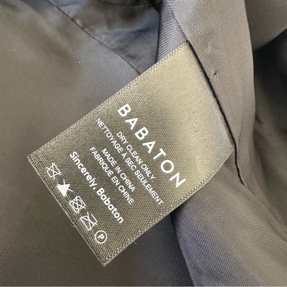Babaton Power Hip Blazer Size 0 Black Grey Melange Aritzia - Picture 9 of 12